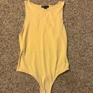 Yellow Thong Bodysuit